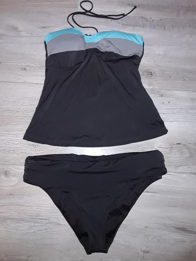 Hunkemoller Bruin/Turquoise Gekleurde Tankini Maat 42, Kleding | Dames, Badmode en Zwemkleding, Bruin, Nieuw, Badpak, Ophalen of Verzenden