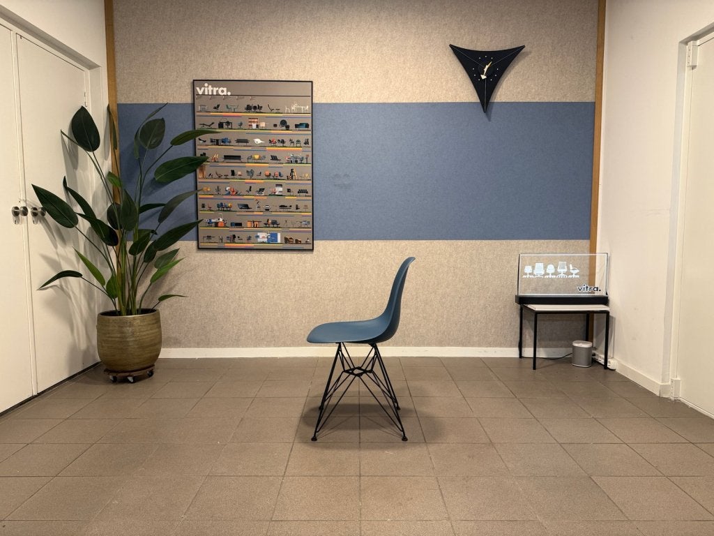 Vitra | Eames | DSR | Sea Blue | 1x, Niet ingevuld, Kunststof, Vitra Artifort Cassina Fritz Hansen Eames Gispen Pastoe Hay, Blauw