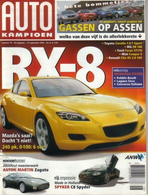 Autokampioen 18 2002: Toyota Corolla T Sport - Ford Focus ST, Ophalen of Verzenden, Gelezen, Algemeen
