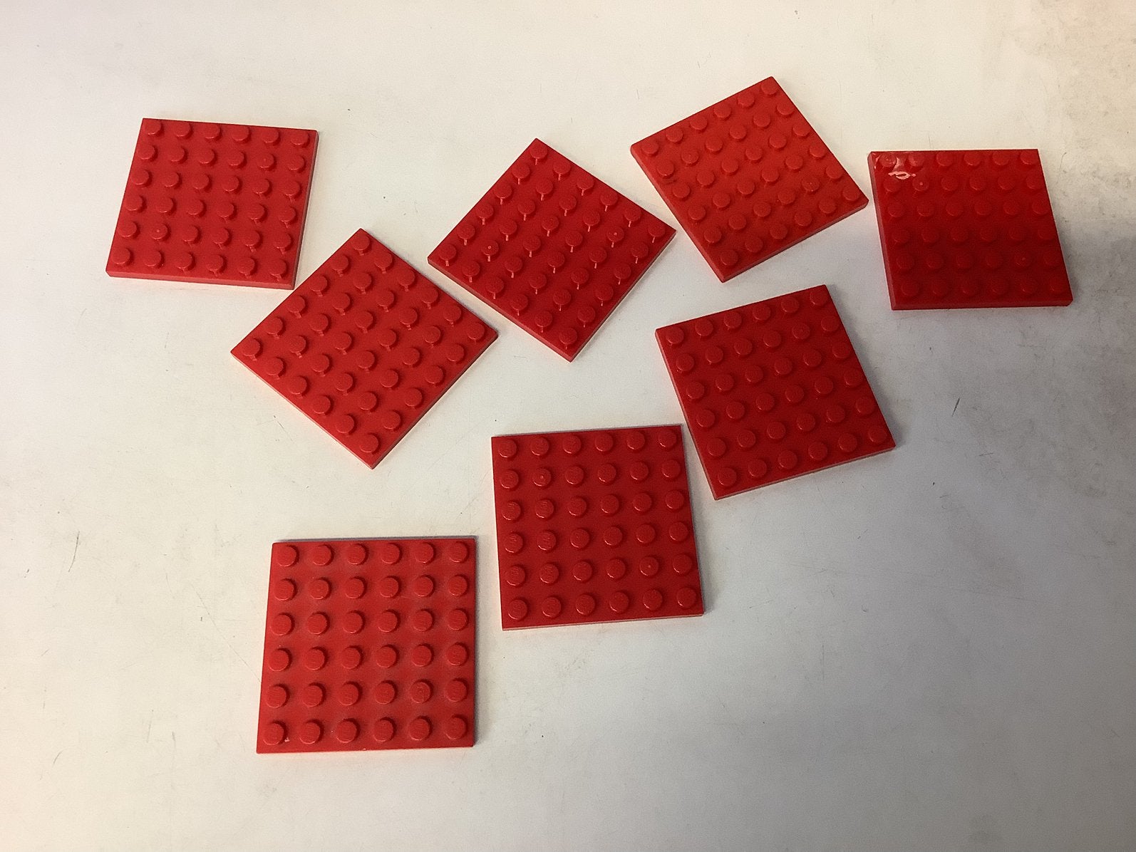 Lego plaat 6x6 rood, Ophalen of Verzenden, Gebruikt, Losse stenen, Lego