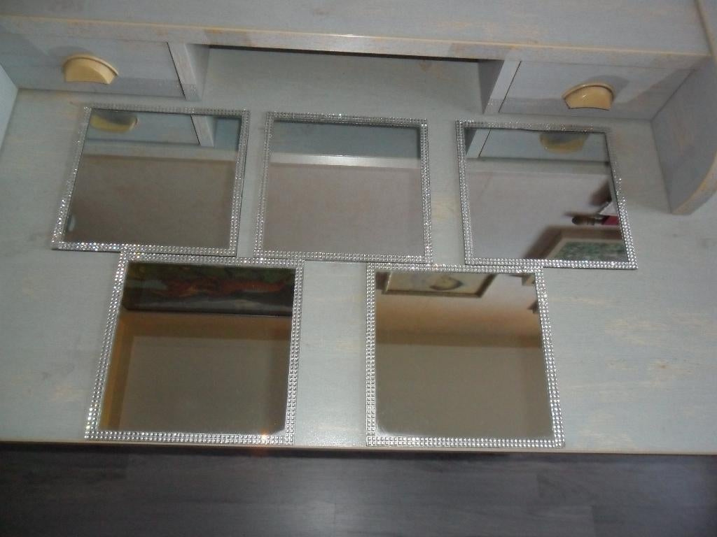 Spiegels van glas 20 x 20 cm, Minder dan 50 cm, Vierkant, Ophalen of Verzenden, Zo goed als nieuw