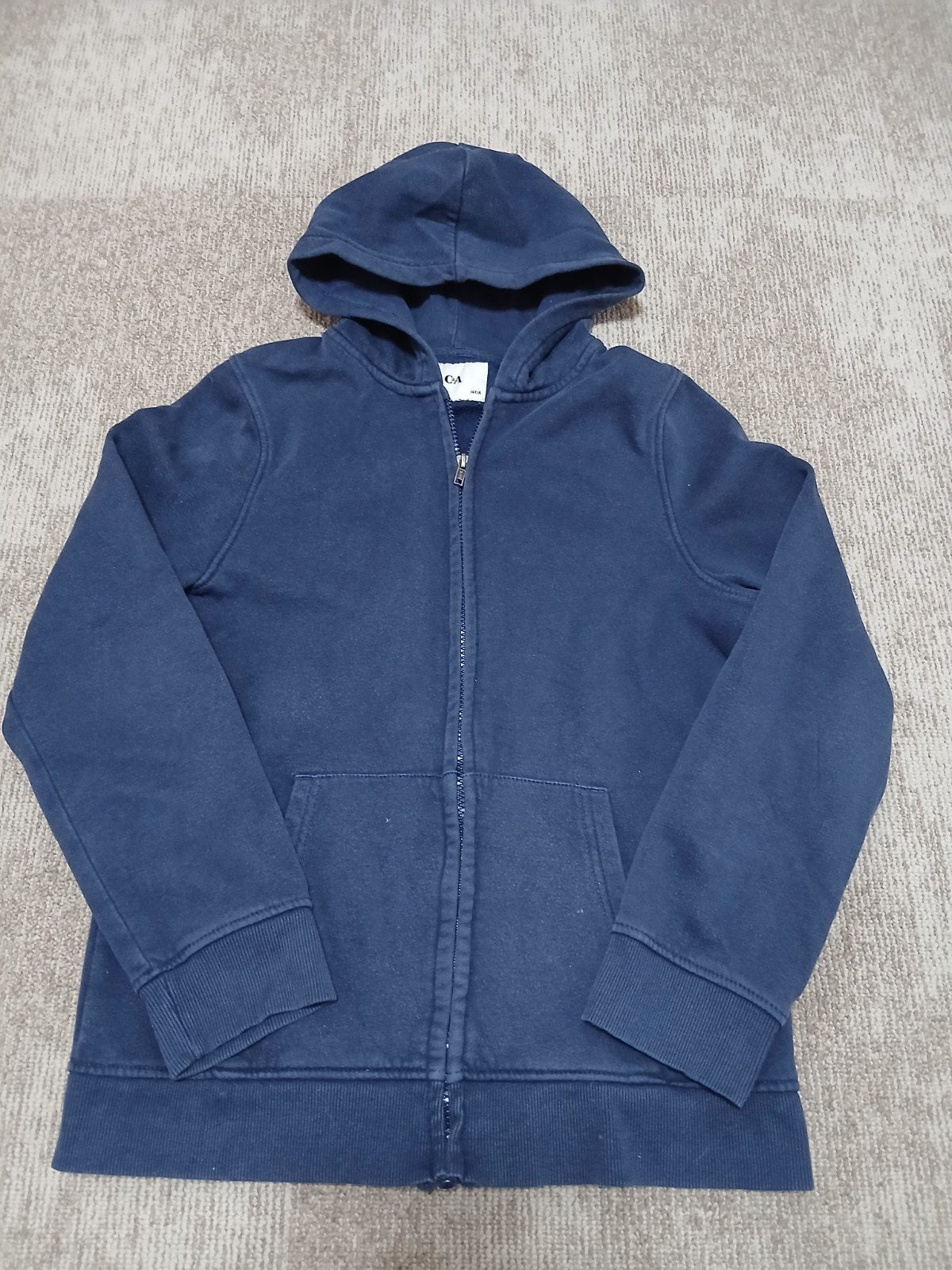 Donkerblauw vest met capuchon, Ophalen, Jongen, Trui of Vest