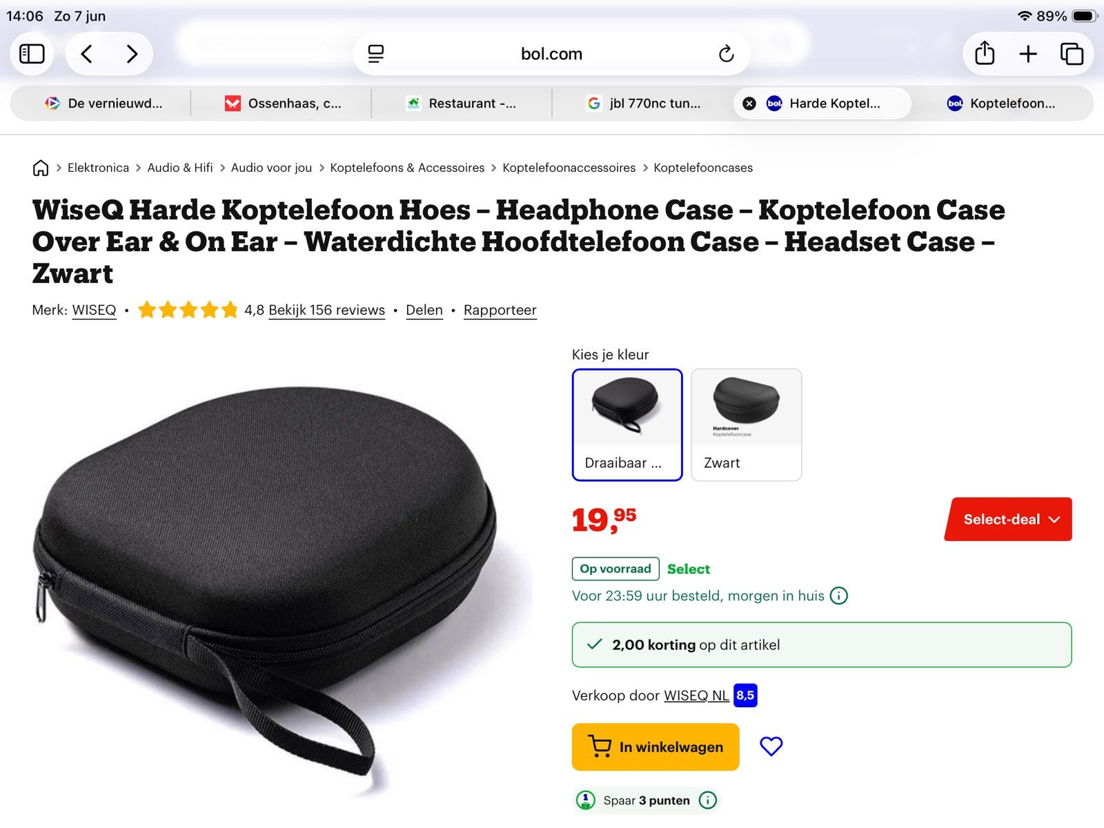 Case voor koptelefoon, Ophalen, Overige merken