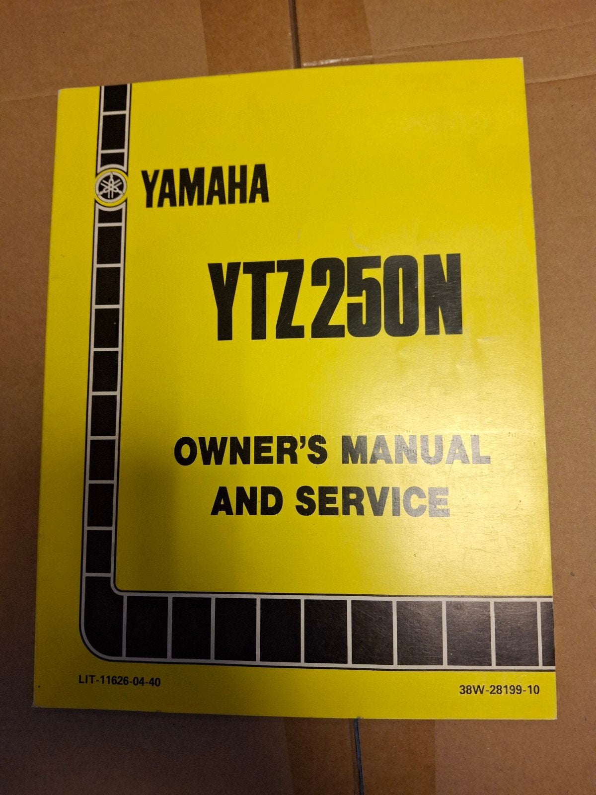 Yamaha YTZ250N Owners Manual en Servicehandleiding 1985, Ophalen of Verzenden