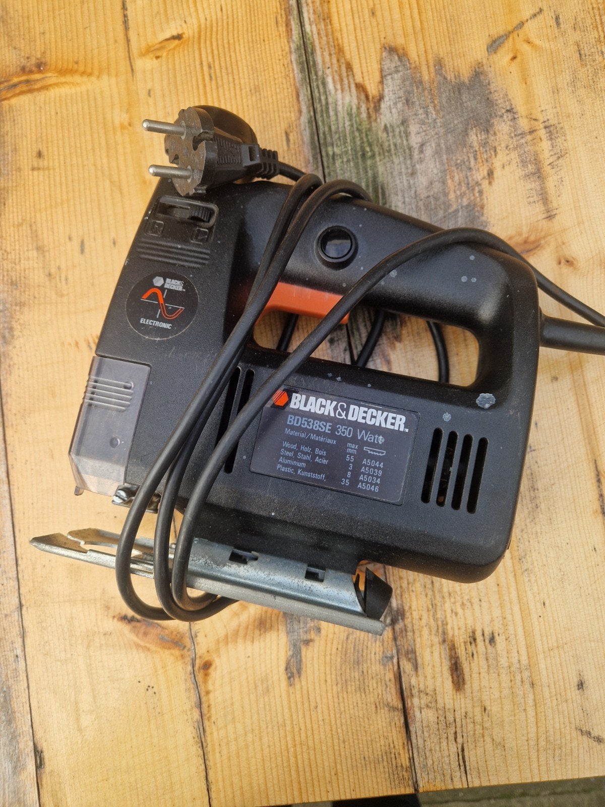 Black & Decker BD538SE Decoupeerzaag - 350 Watt, Ophalen, Gebruikt, Decoupeerzaag, Black & Decker