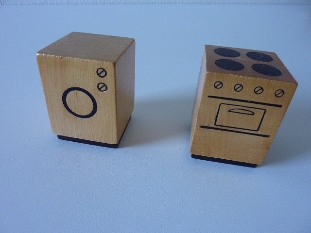 poppenhuis wasmachine + fornuis oven van hout, Verzamelen, Ophalen, Zo goed als nieuw, Apparaten