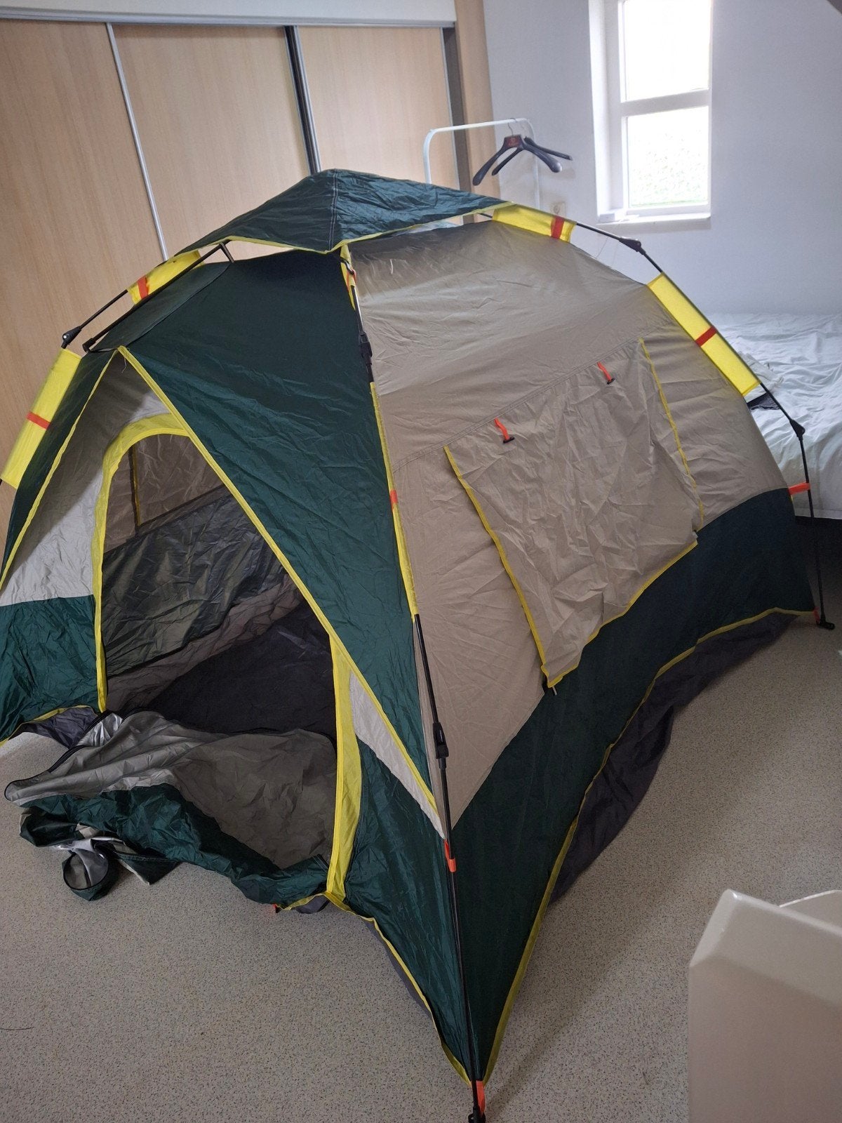 Pop-up tent voor 3 personen - Eenvoudig op te zetten, Caravans en Kamperen, Ophalen of Verzenden, Gebruikt, Tot en met 3