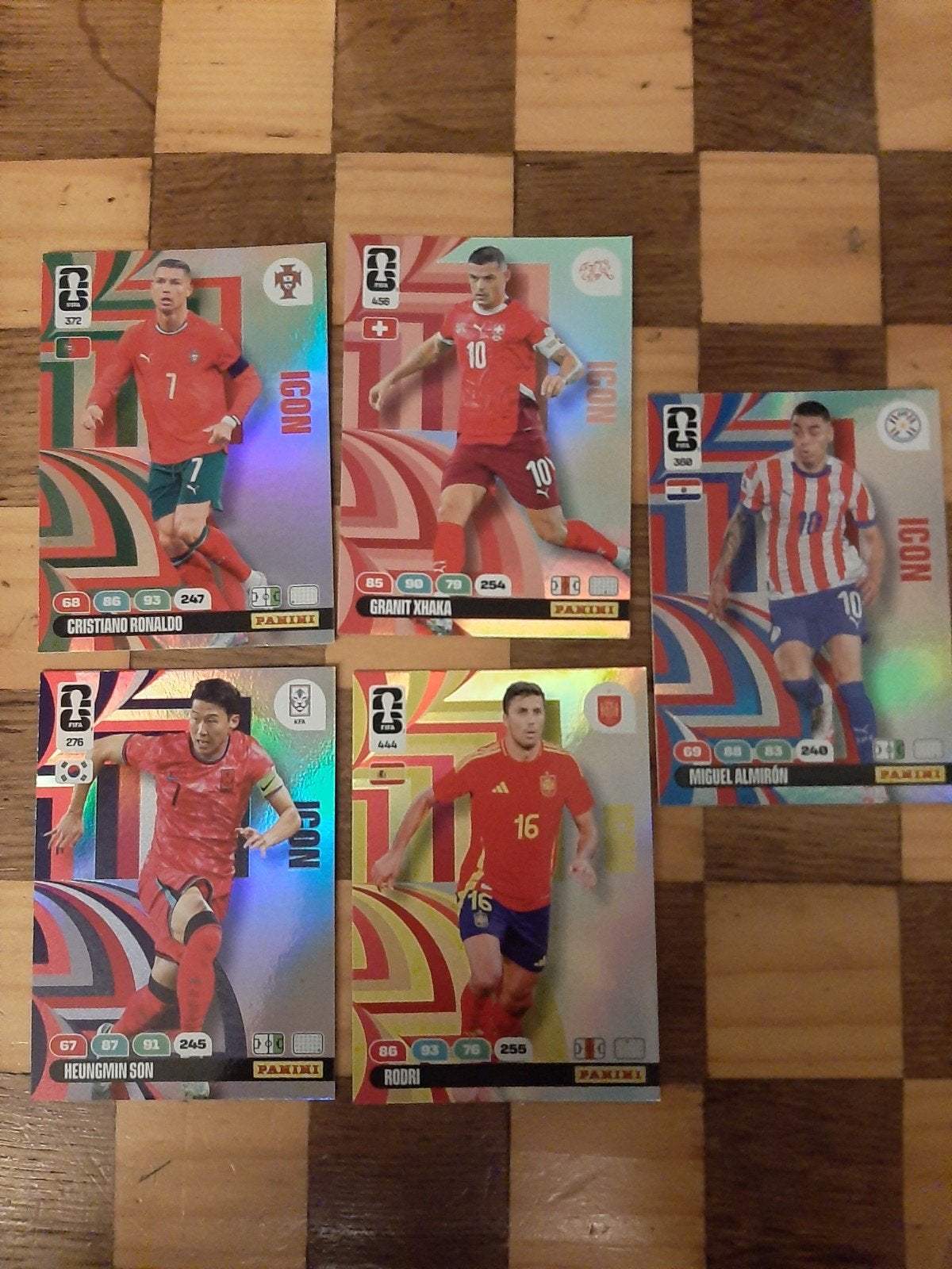 Panini Adrenalyn XL FIFA World Cup Qatar 2022 Icon Kaarten, Ophalen of Verzenden, Zo goed als nieuw, Meerdere kaarten, Foil