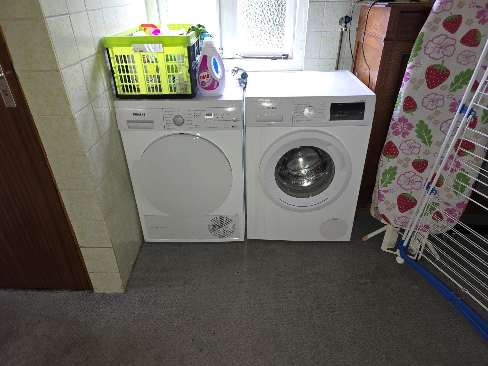 Siemens wasmachine en droger, Witgoed en Apparatuur, 6 tot 8 kg, Ophalen of Verzenden, 1200 tot 1600 toeren, 85 tot 90 cm