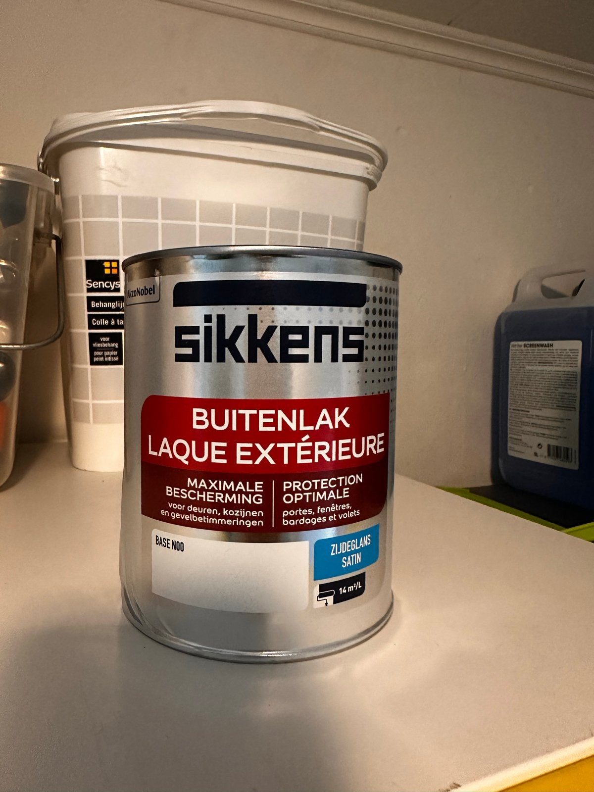Sikkens Buitenlak Zijdeglans - 900ml, Doe-het-zelf en Verbouw, Verf, Beits en Lak, Ophalen, Overige kleuren, Nieuw, Lak