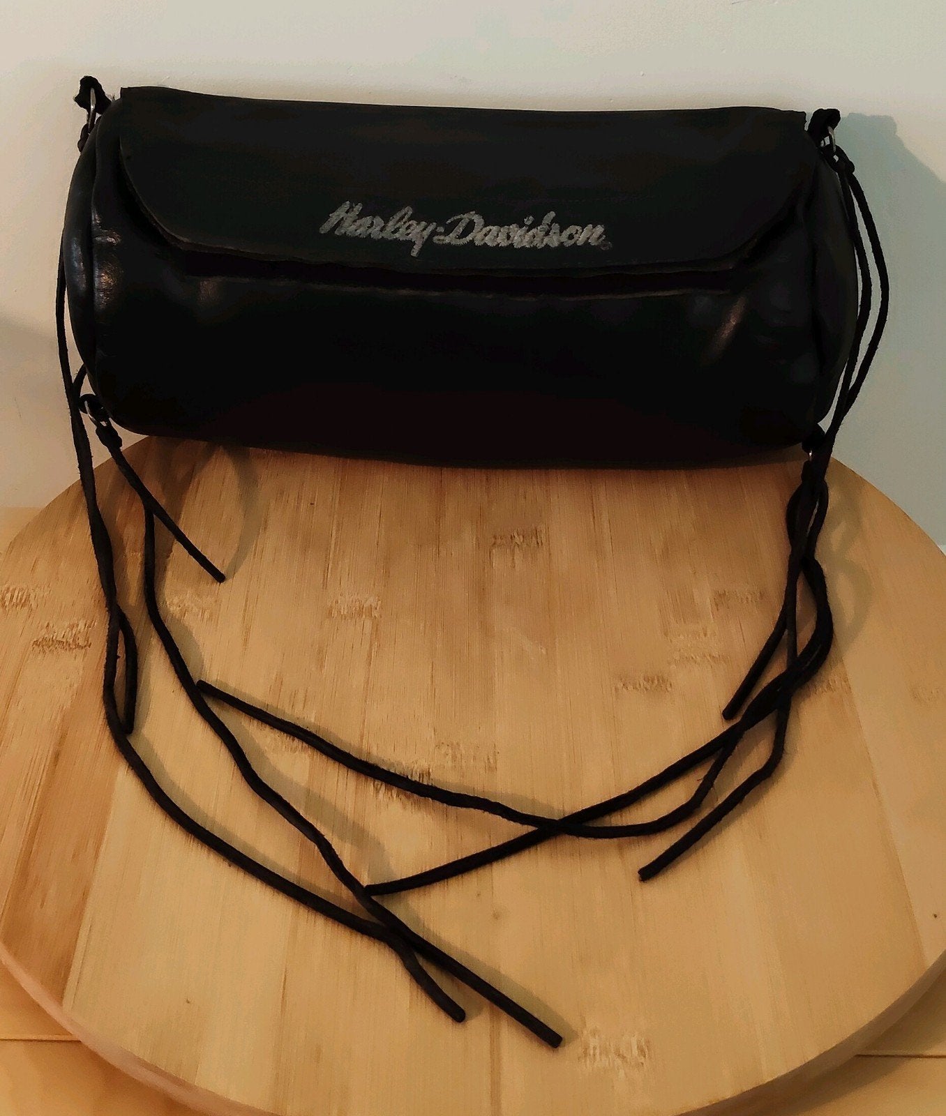 Harley-Davidson Soft Leather Handlebar/Fork Bag (91773-85), Ophalen of Verzenden, Gebruikt