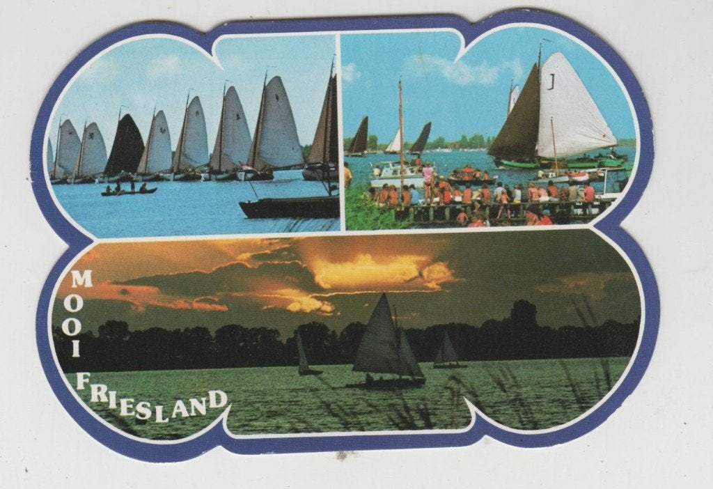 Skutsjesilen met Skutsje Joure Mooi Frieslan 1981 gelopen, Verzenden, 1980 tot heden, Friesland