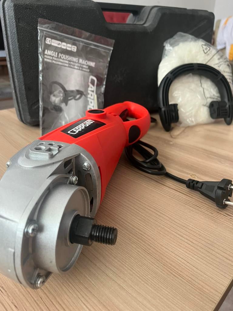 Haakse polijstmachine, Doe-het-zelf en Verbouw, Gereedschap | Slijpmachines, Ophalen, Zo goed als nieuw, 1000 watt of meer, Haakse handslijpmachine