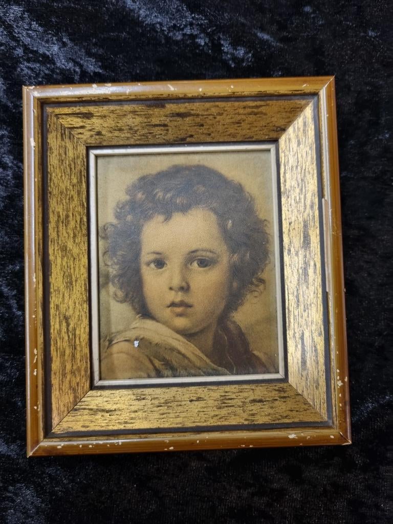 Afbeelding The Christ-Child van Murillo op zijde, Antiek en Kunst, Ophalen of Verzenden