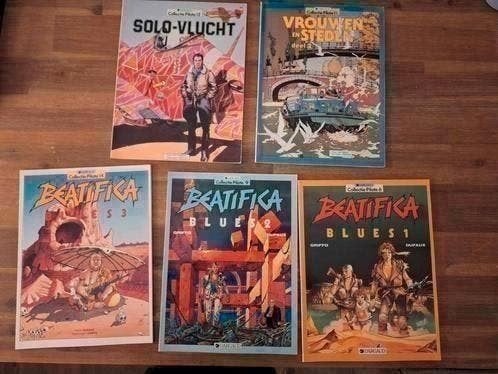 5 stripboeken Collectie Pilote: Beatifica Blues, Solo-vlucht, Meerdere stripboeken, Ophalen of Verzenden, Gelezen, Dargaud