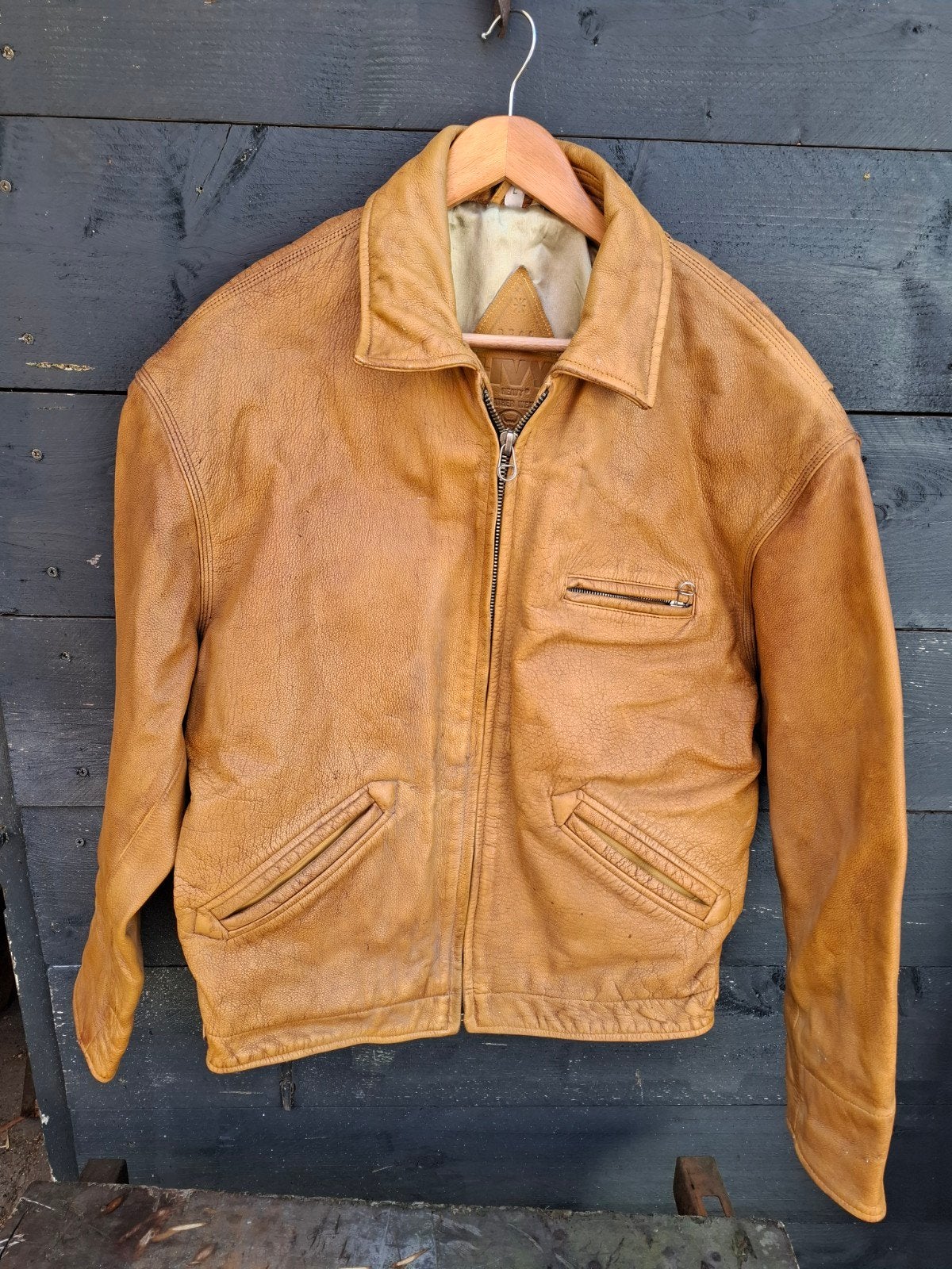 Vintage Leren Jas - Zeer Mooi, Kleding | Heren, Ophalen of Verzenden