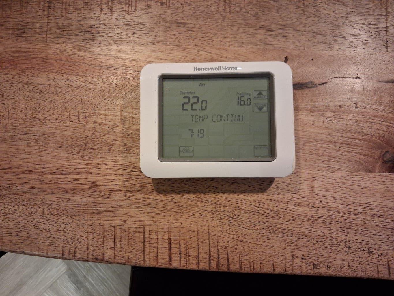 Thermostaat honeywell home chronotherm  touch aan/ uit, Ophalen of Verzenden