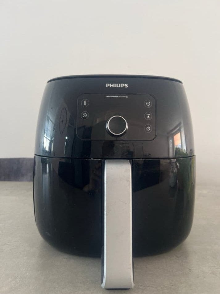 Philips Airfryer XXL Zwart - Twin TurboStar Technologie, Ophalen, Gebruikt, Airfryer XXL, 1500 gram of meer