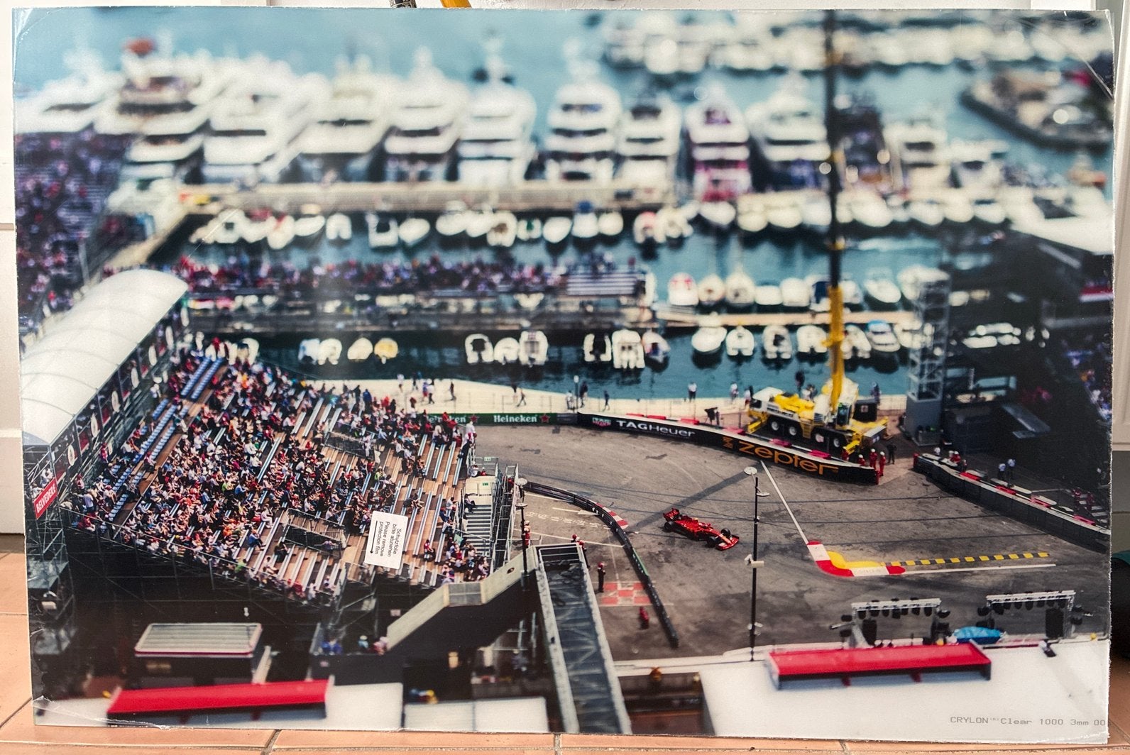 F1 Monaco Race Print - Spectaculair Zicht op het Circuit, Huis en Inrichting, Woonaccessoires | Schilderijen, Tekeningen en Foto's