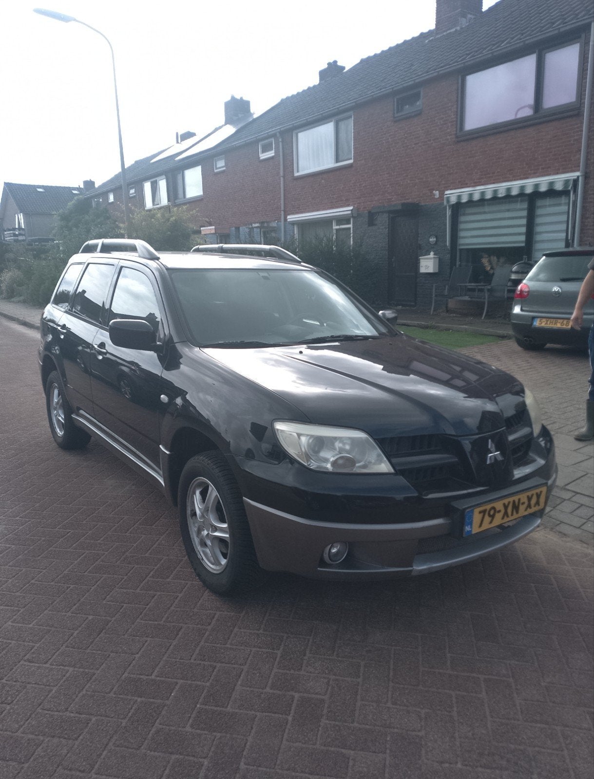 Mitsubishi Outlander 2.0 MPI 2WD 2007 Zwart, Auto's, Voorwielaandrijving, 136 pk, Outlander, 4 cilinders