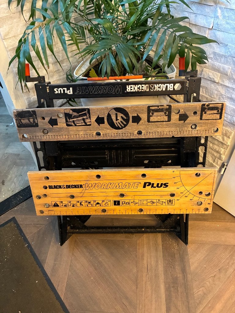 Black Decker werkbank, Doe-het-zelf en Verbouw, Ophalen, Gebruikt, Minder dan 70 cm, Inklapbaar