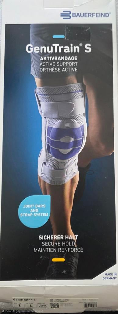 Genutrain S kniebrace, Ophalen