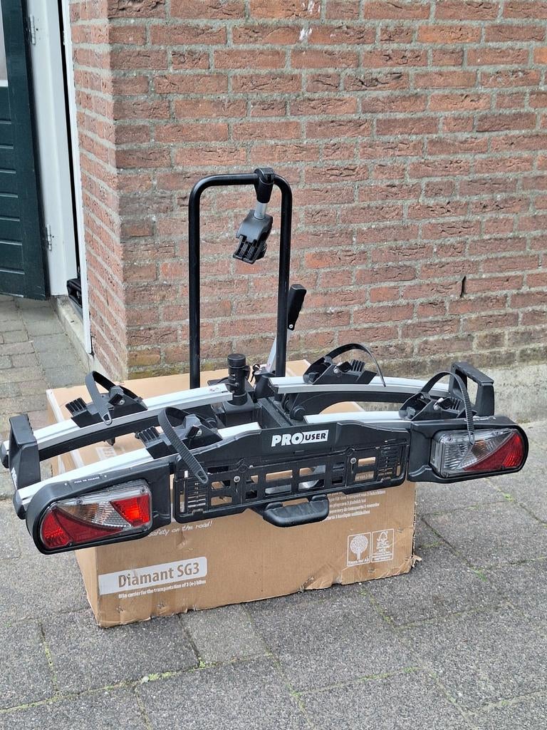Pro-User Diamant SG2 trekhaak fietsendrager, Ophalen of Verzenden, Zo goed als nieuw, 2 fietsen, Trekhaakdrager