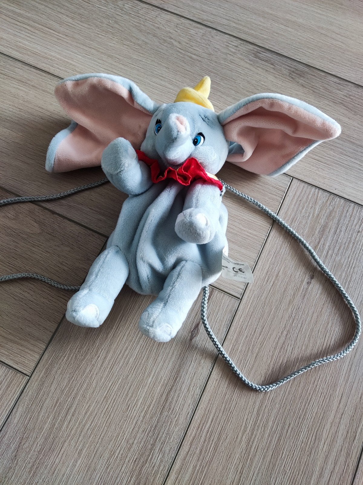 Dumbo rugzak Disneyland knuffel, Ophalen of Verzenden, Overige figuren, Zo goed als nieuw, Knuffel