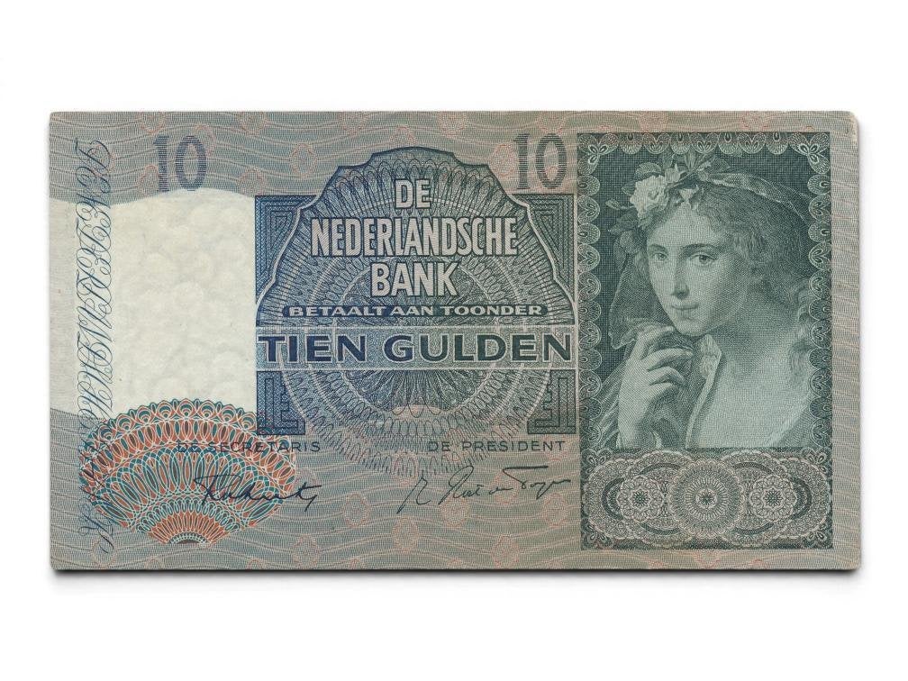 Nederland 10 Gulden 1942 Herderinnetje, Ophalen of Verzenden, 10 gulden, Los biljet