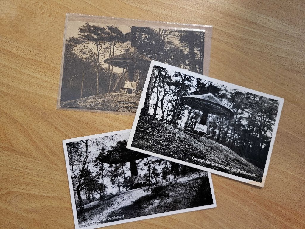 ansicht DRIEBERGEN Paddestoel (3x), Ophalen of Verzenden, Voor 1920, Utrecht