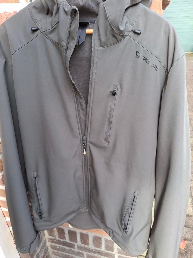 Brunotti Softshell Jas - Maat L, Ophalen of Verzenden, Gedragen, Grijs