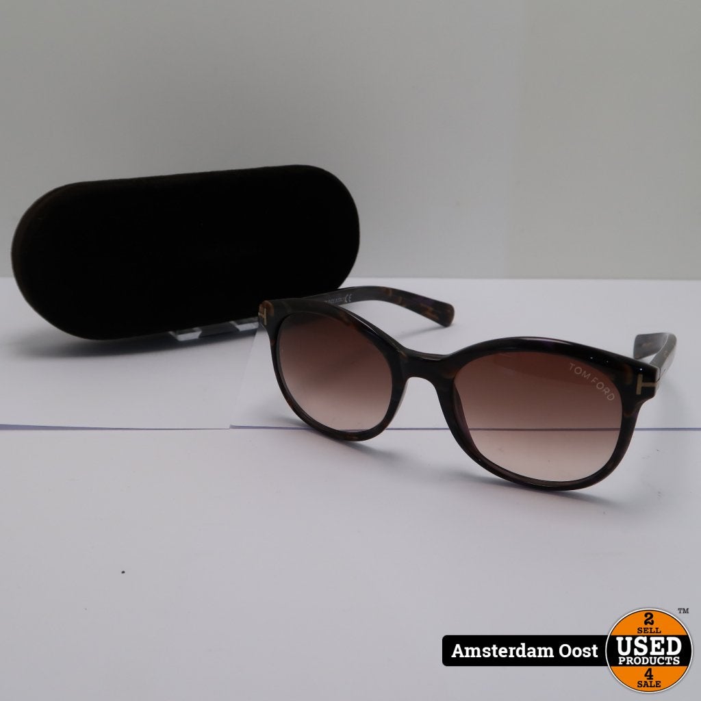 Tom Ford Riley TF298 Zonnebril | in Goede Staat, TOM FORD, Gebruikt, https://www.tomford.com/contact-us, 598 Madison Avenue, New York, NY 10022, Verenigde Staten