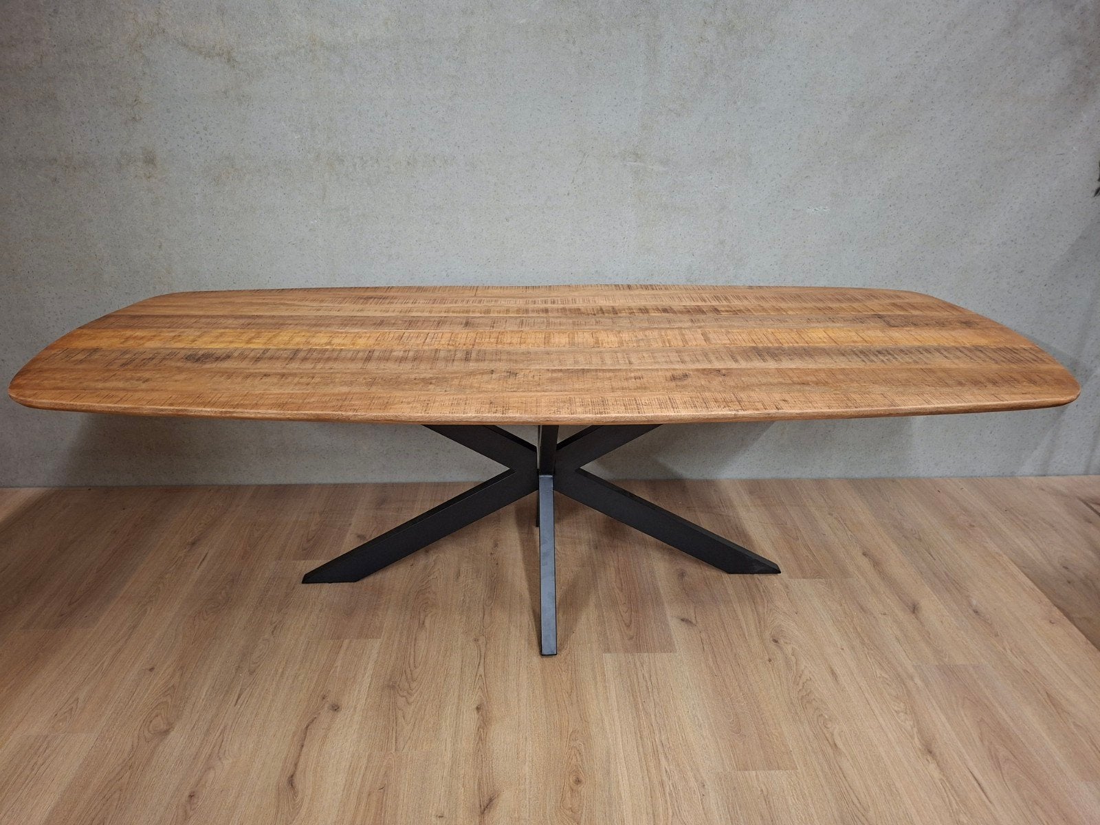 Nieuwe mooie Deens ovale tafels. 160t/m 240cm. Naturel/Zwart, Vijf personen of meer, Overige houtsoorten, Modern, Ovaal