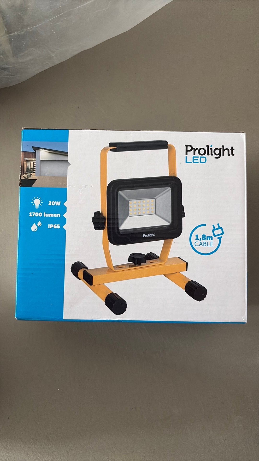 Bouwlamp 20 w 1700 lumen nieuw in doos., Ophalen, Nieuw, Minder dan 50 watt, Lamp