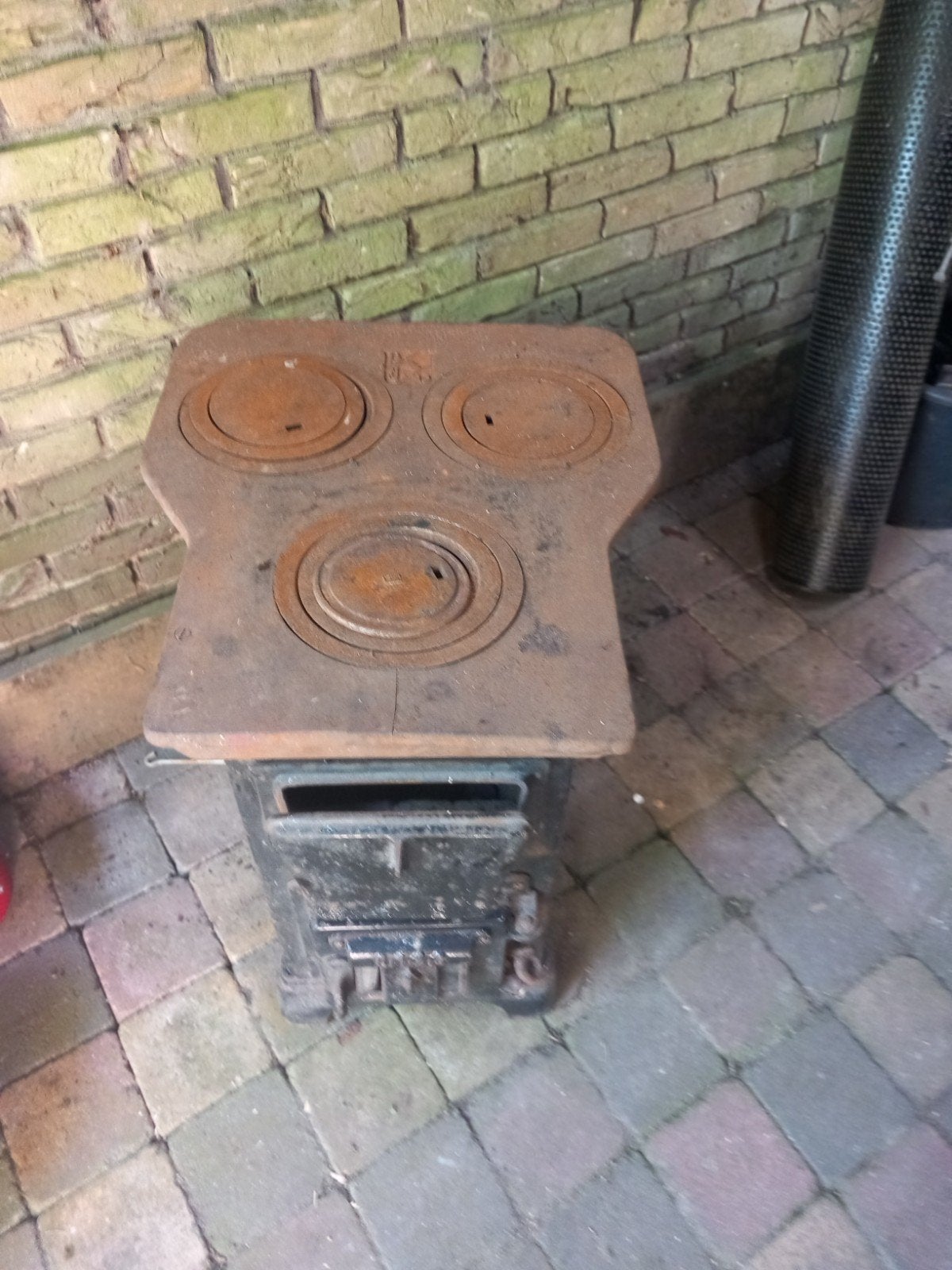 Leuk kacheltje met wat onderhoud, Ophalen of Verzenden, Gebruikt, Hout, Houtkachel