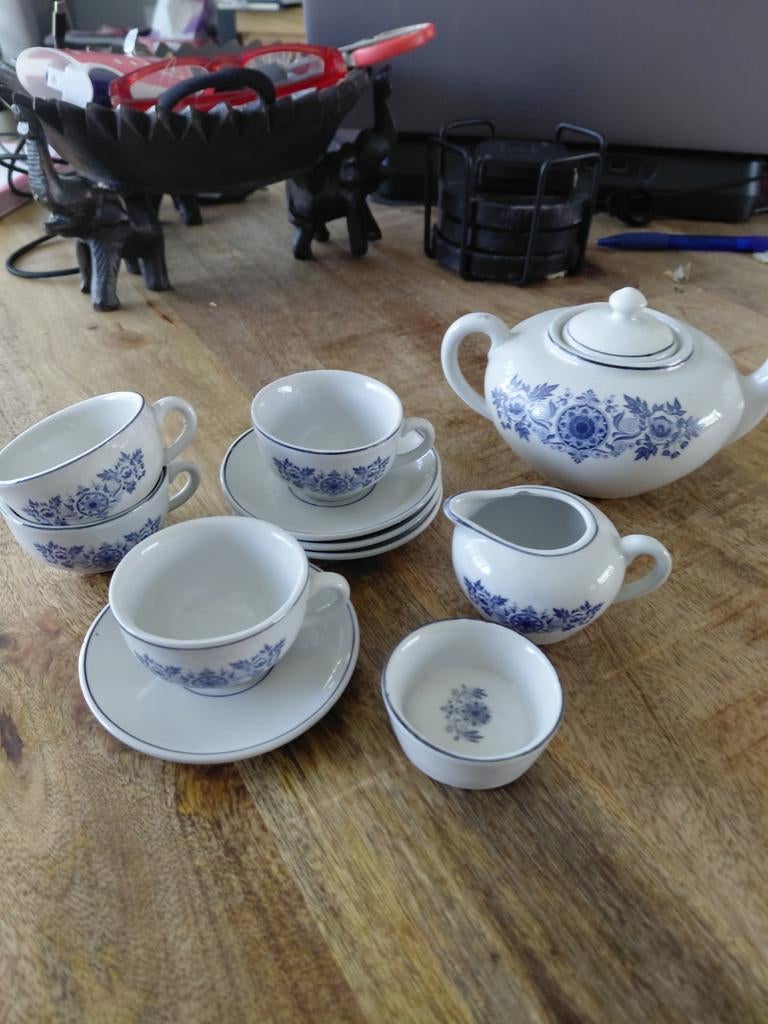 Kinder/poppen theeservies douwe egberts, Verzamelen, Speelgoed, Zo goed als nieuw, Ophalen of Verzenden