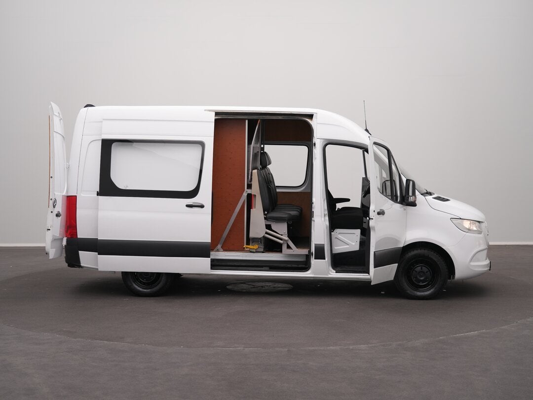 Mercedes Sprinter 314 CDI Dubbel Cabine L2H2 Airconditioning, Auto's, Bestelauto's, Automaat, Gebruikt, Euro 6, 4 cilinders