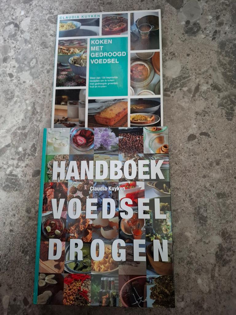 2x Claudia Kuyken:Handboek Voedsel Drogen & Koken met Gedro, Gezond koken, Tapas, Hapjes en Dim Sum, Ophalen of Verzenden, Claudia Kuyken
