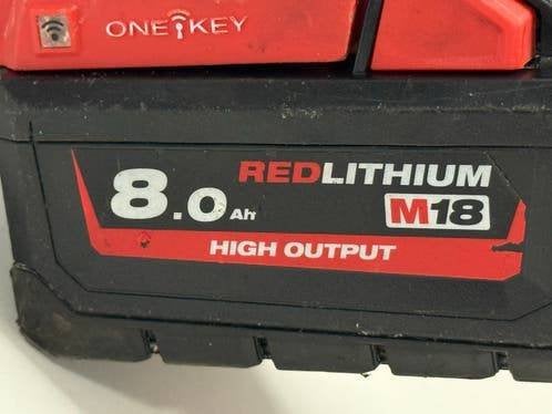 Milwaukee M18 ONEFSAG125XB Haakse Slijper met Accu en Koffer, Ophalen of Verzenden, Zo goed als nieuw, Haakse handslijpmachine