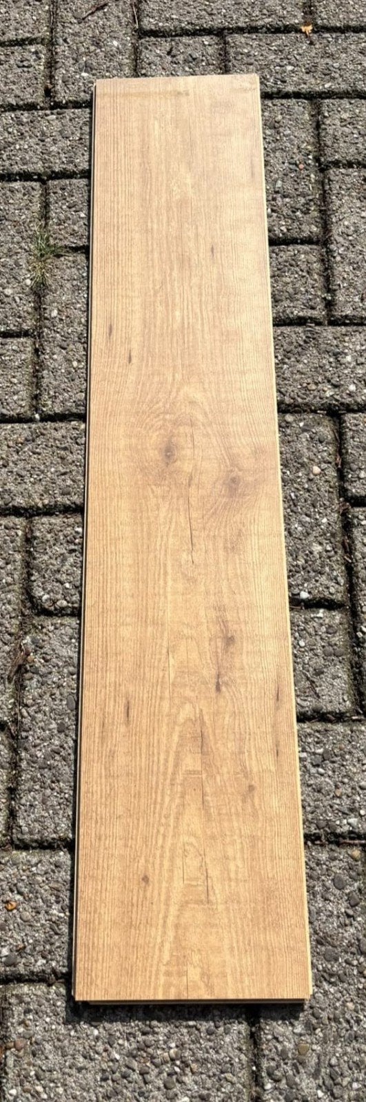 partij laminaatvloerdelen - licht Eikenlook, Gebruikt, Ophalen of Verzenden, 10 m² of meer, 10 tot 30 cm