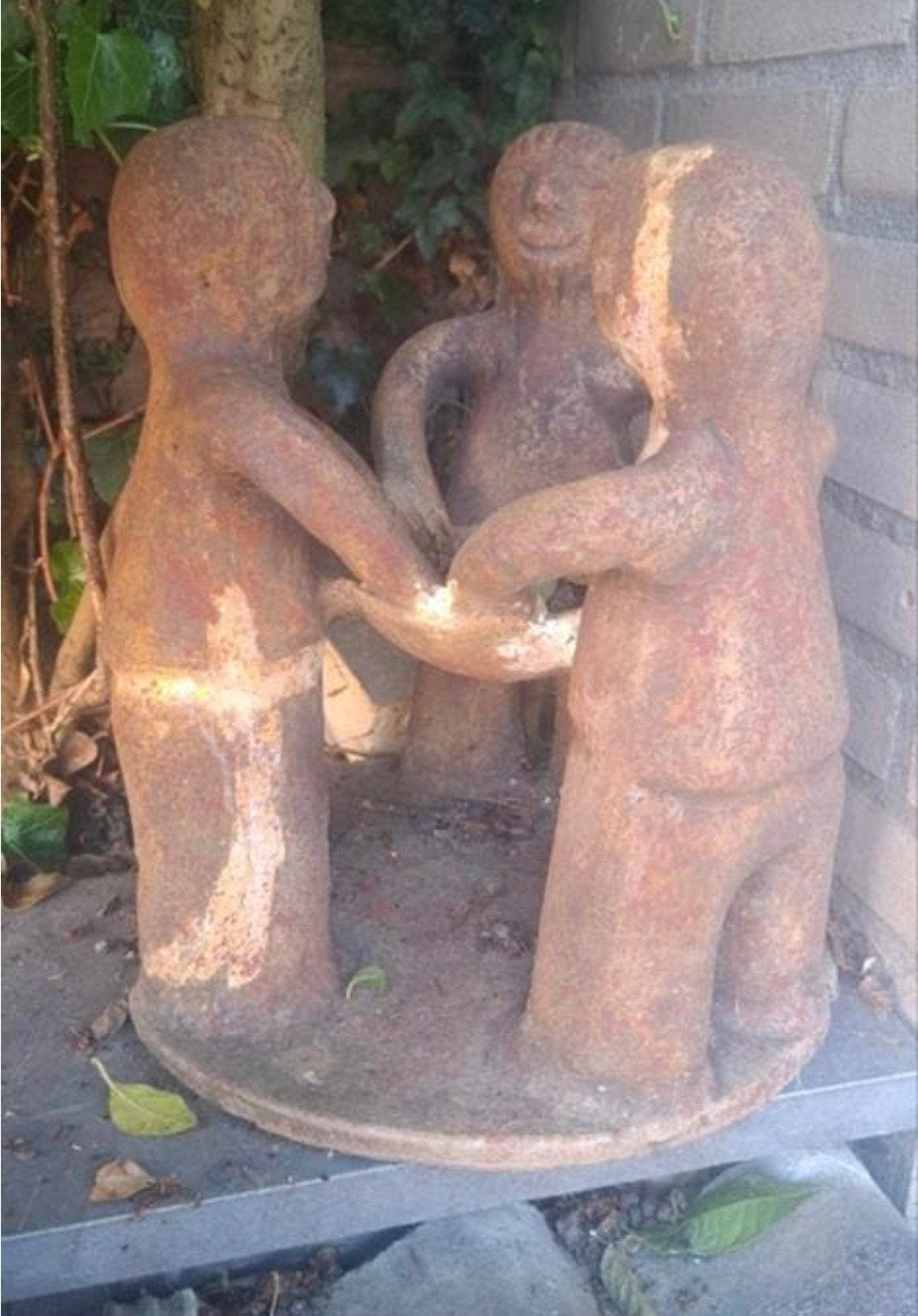 Stenen Vriendschapskring XXL beeld, Tuin en Terras, Ophalen, Steen