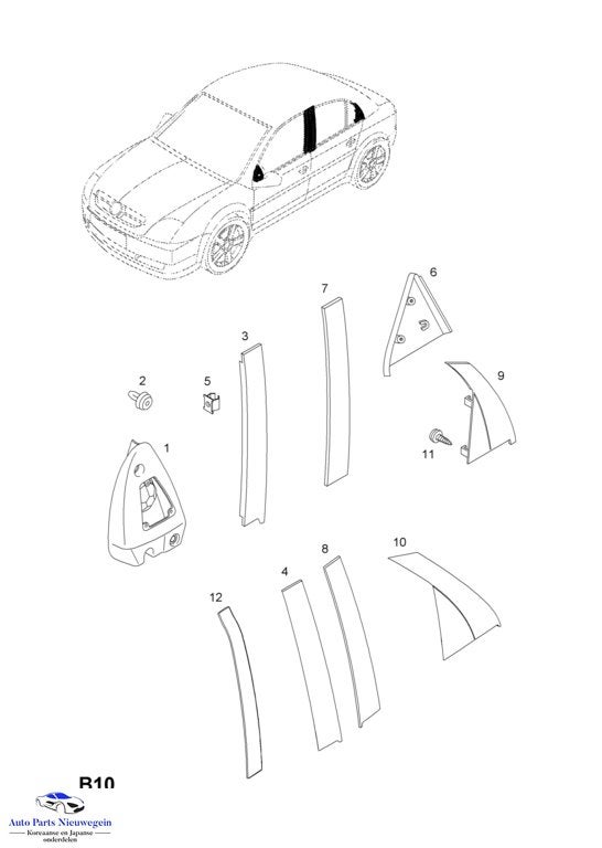 Afdekkap C-stijl Opel Vectra C ('02-'09) 24438205, Opel, Nieuw, Ophalen of Verzenden, Opel
