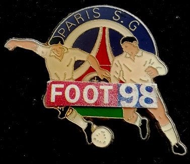 Paris S.G. FOOT 98 pin, Verzenden, Nieuw, Sport, Speldje of Pin