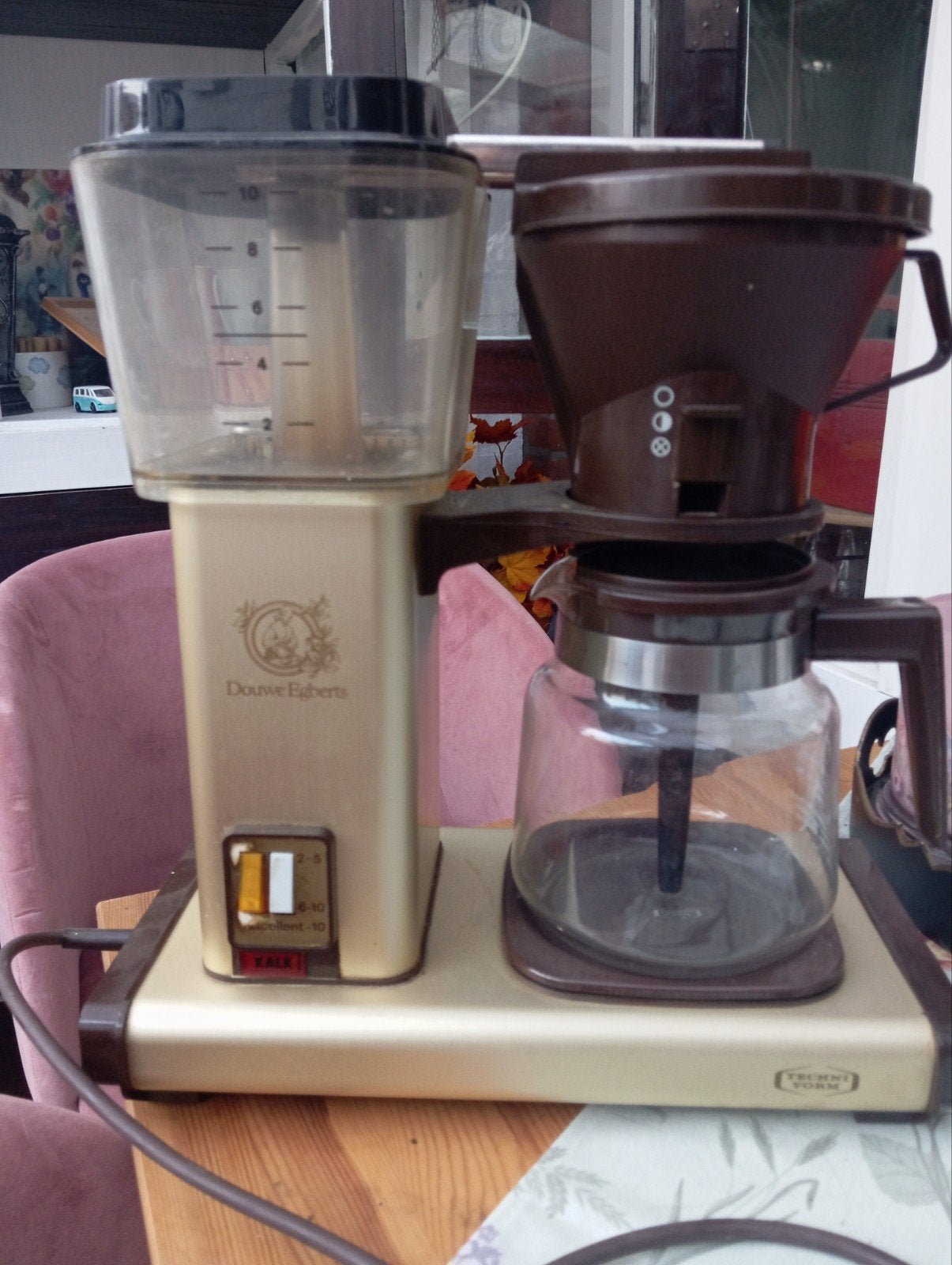 DE Moccamaster Techniform Koffiezetapparaat met ka, Gebruikt, 10 kopjes of meer, Koffiemachine, Gemalen koffie