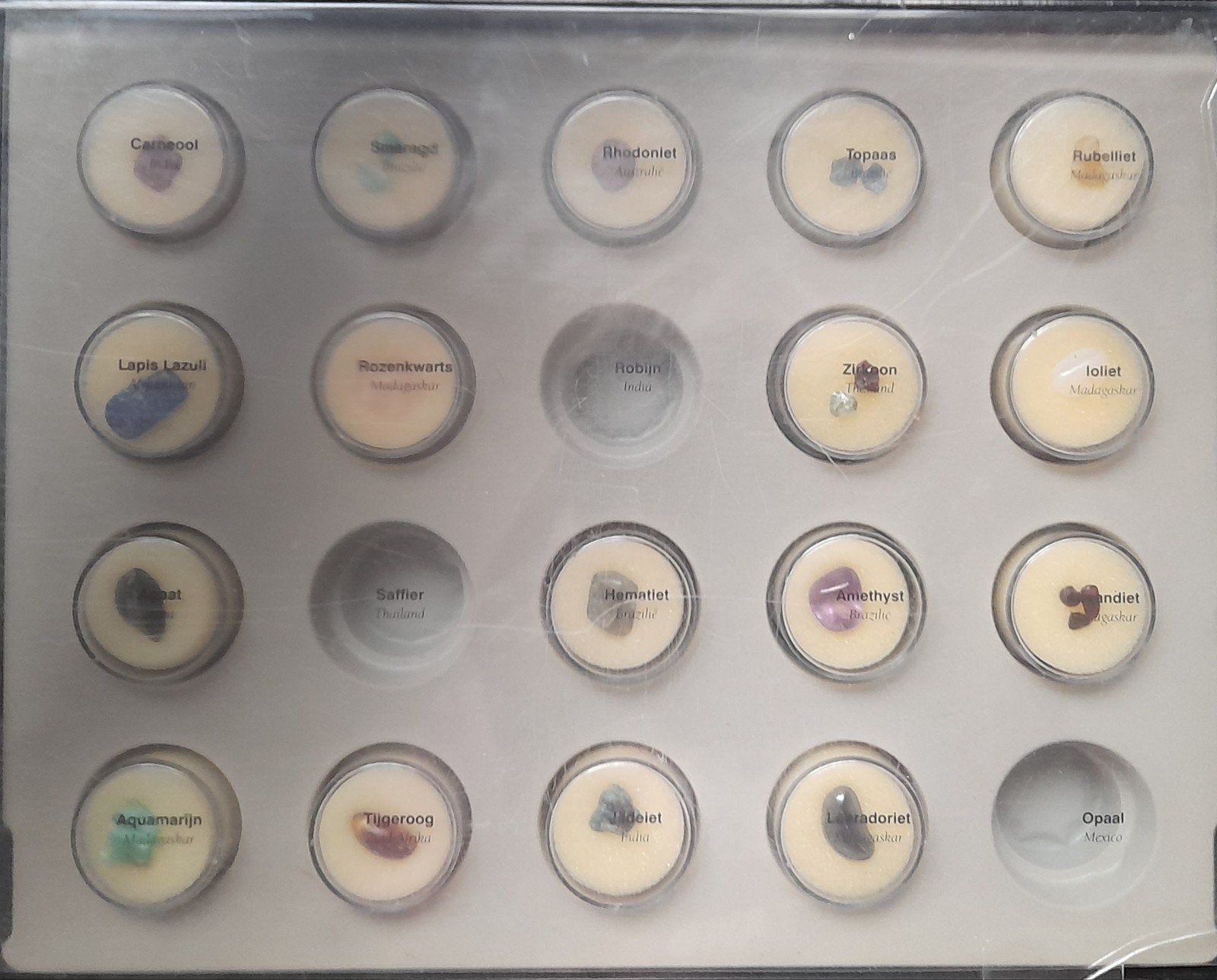 5 boxen met diverse stenen, Ophalen of Verzenden