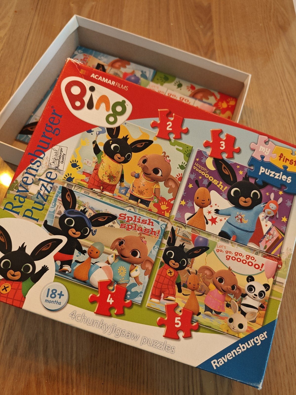 Bing Ravensburger Puzzel - 4 Chunky Jigsaw Puzzels, Kinderen en Baby's, Speelgoed | Kinderpuzzels, Ophalen, Minder dan 10 stukjes