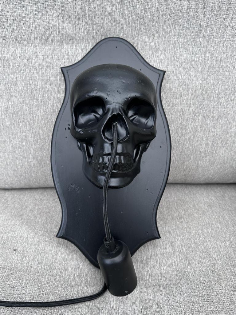 Skull wandlamp, Ophalen of Verzenden, Zo goed als nieuw, Overige materialen