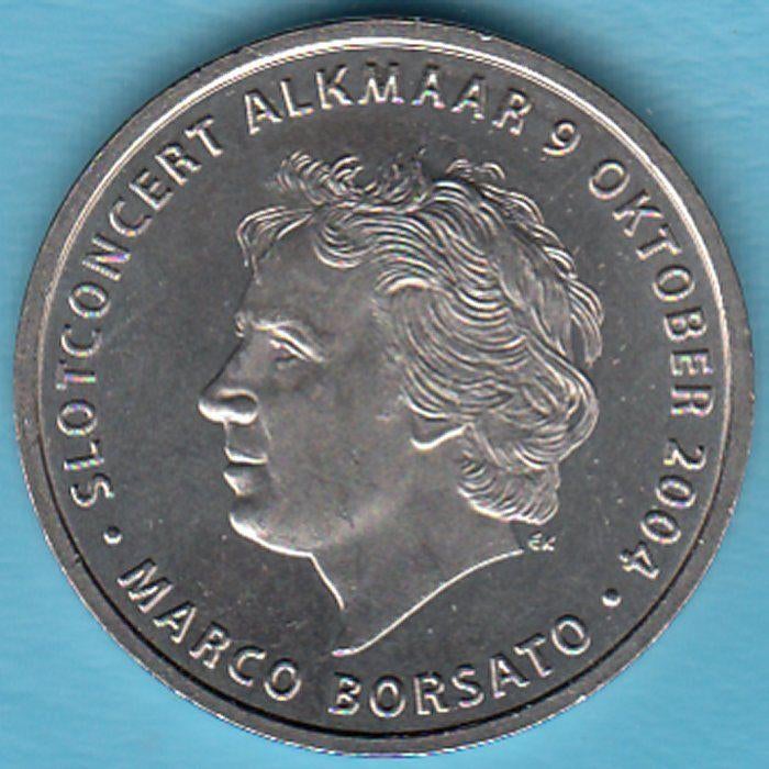 Nederland penning Marco Borsato 1/2 Waagje 2004 Alkmaar, Ophalen of Verzenden, Overige materialen, Nederland