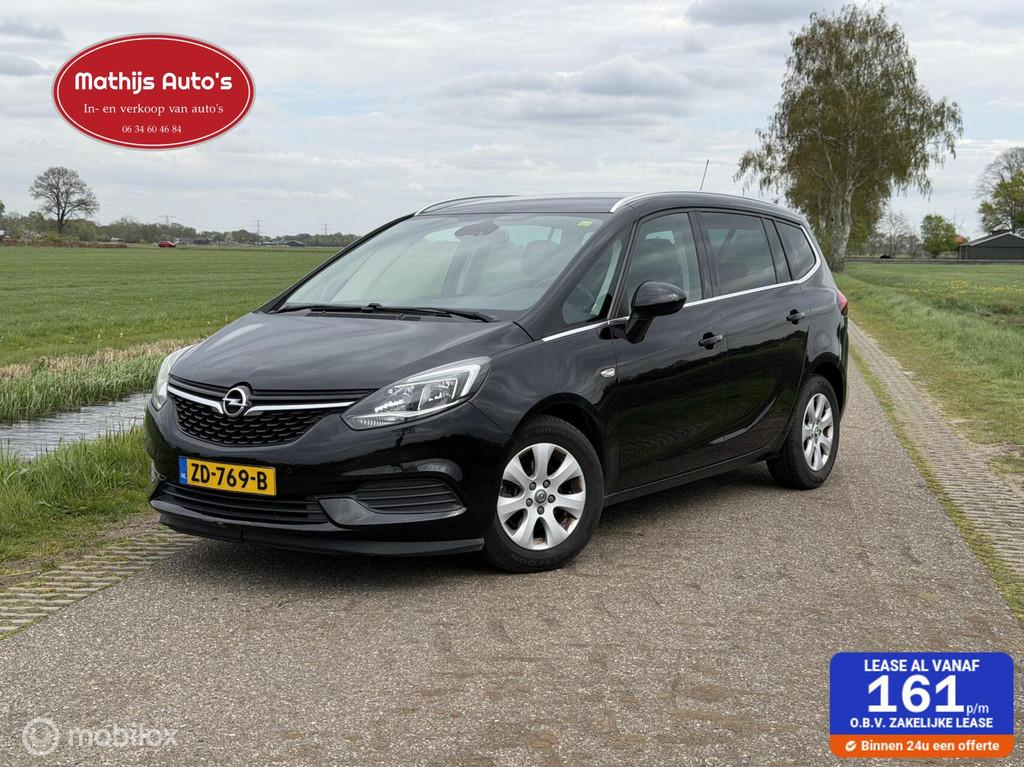 Opel Zafira 1.4 Turbo Online Edition 7 persoons! Goed onderh, Euro 6, 4 cilinders, 7 stoelen, Zwart