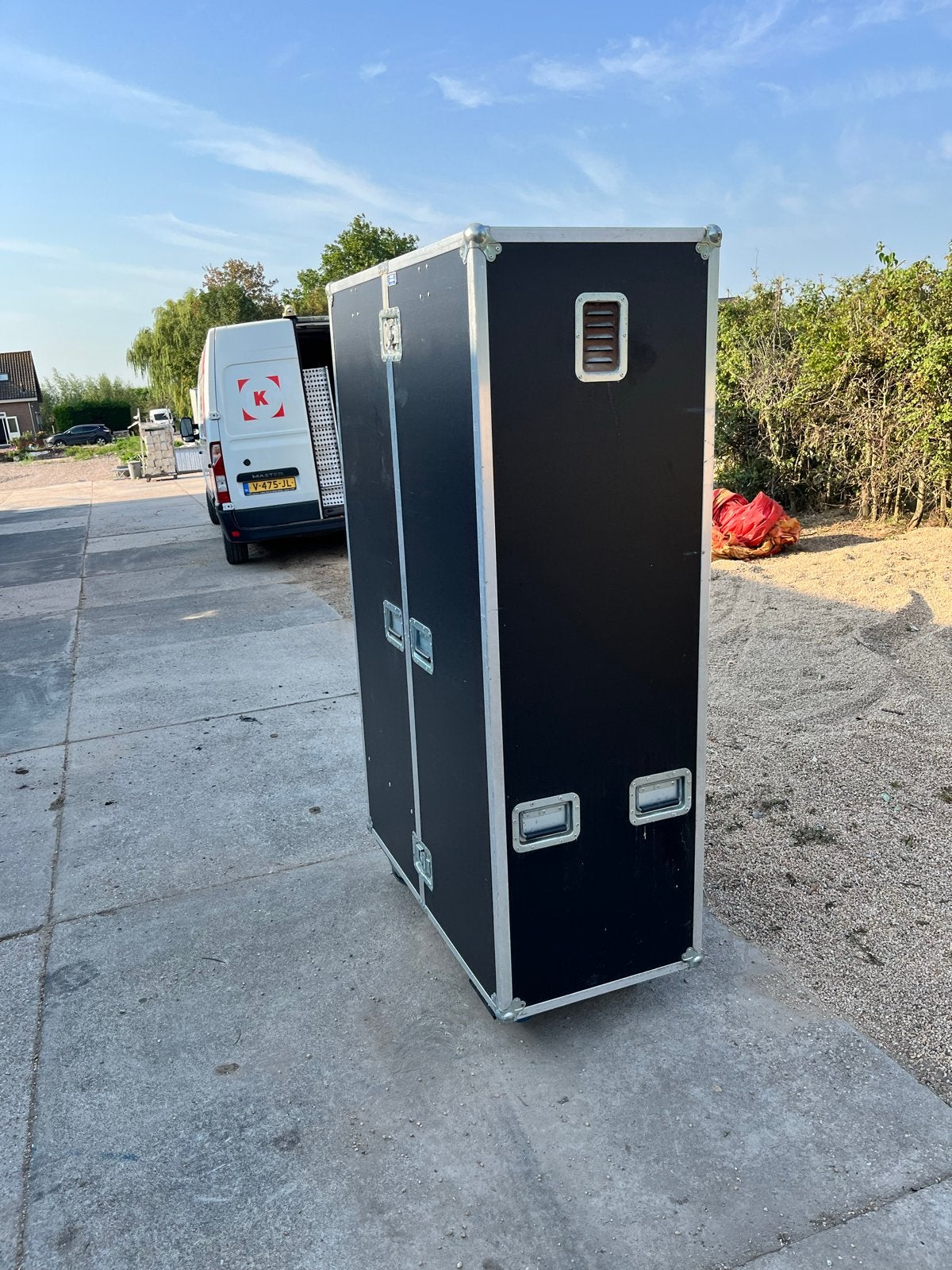 Flightcase met kledingkast inbouw - 118x58,5x197,5cm, Ophalen, Overige materialen, Gebruikt, 100 tot 150 cm